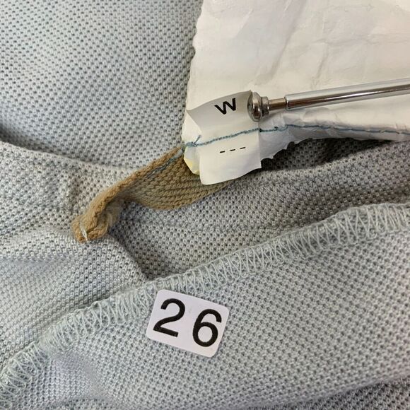 Vtg V2k Da-Nang 100% Silk Ruffle Mini Skirt M Baby Blue Fairy Grunge - Picture 5 of 8